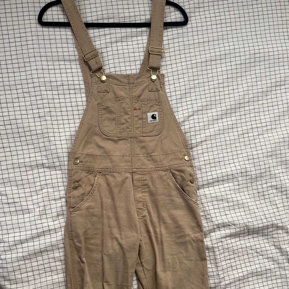 Womens Carhartt Brown Overalls from their WIP collection